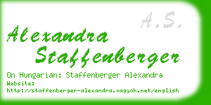 alexandra staffenberger business card